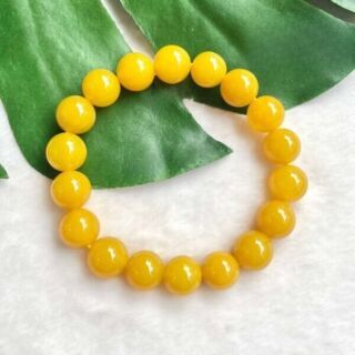 Vòng tay đá mã não vàng cao cấp hợp mệnh thổ, kim: An Thịnh Trường Phát ATTP-V09T