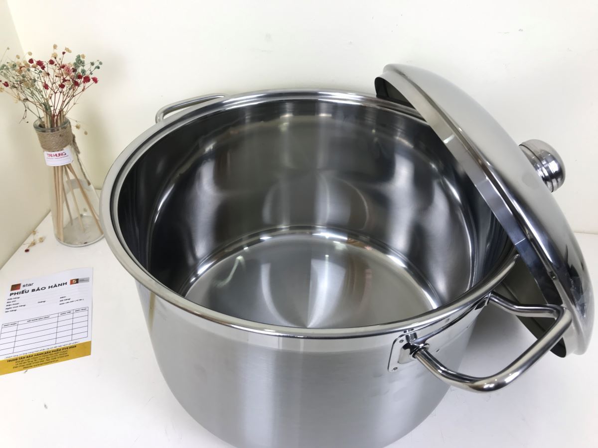 noi luoc ga fivestar 36cm nap inox moi