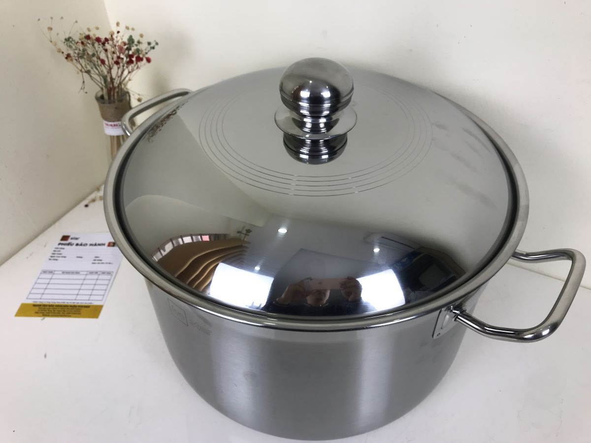 noi luoc ga fivestar 36cm nap inox moi