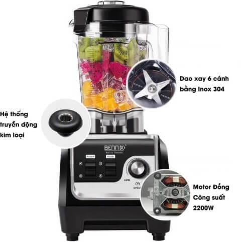 Máy xay công nghiệp Bennix BN-206BL 