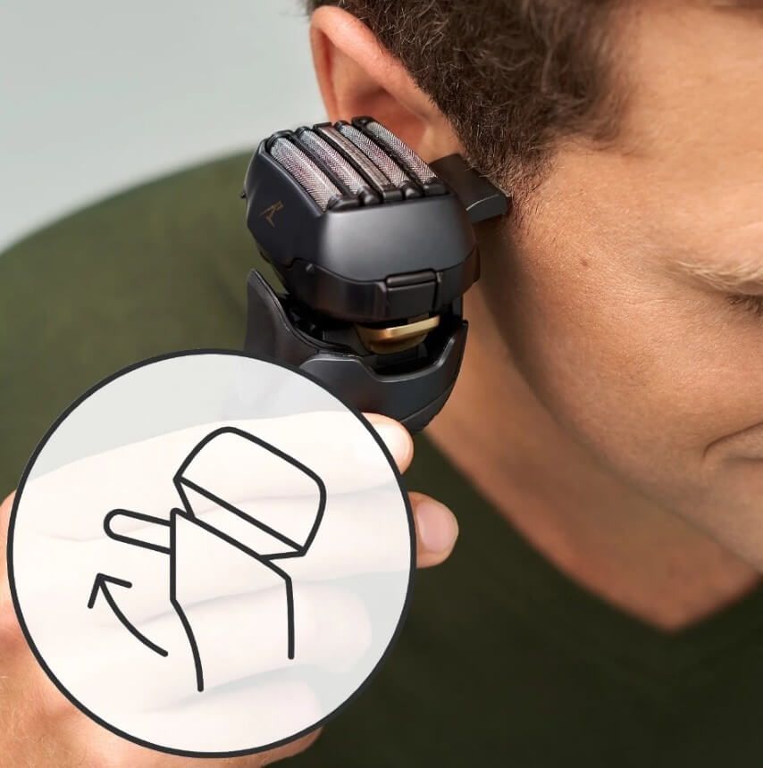 Tích hợp tông đơ để tỉa râu và tóc Tích hợp tông đơ để tỉa râu và tóc