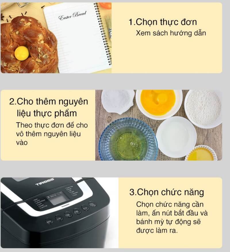 Máy làm bánh mì Tiross TS8230