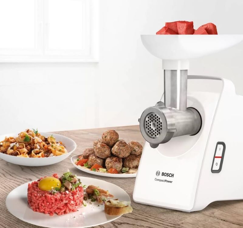 Máy xay thịt và làm mì Bosch MFW3502W