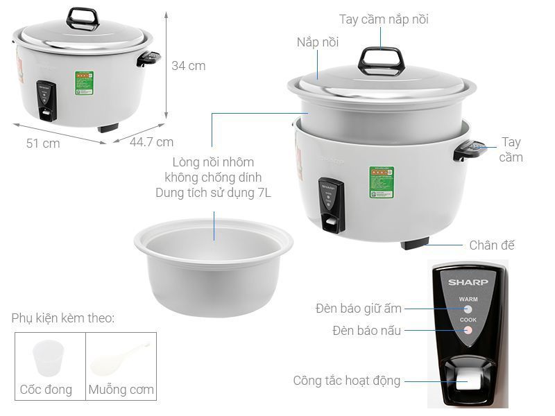 noi com dien thai lan Sharp KSH-D77V