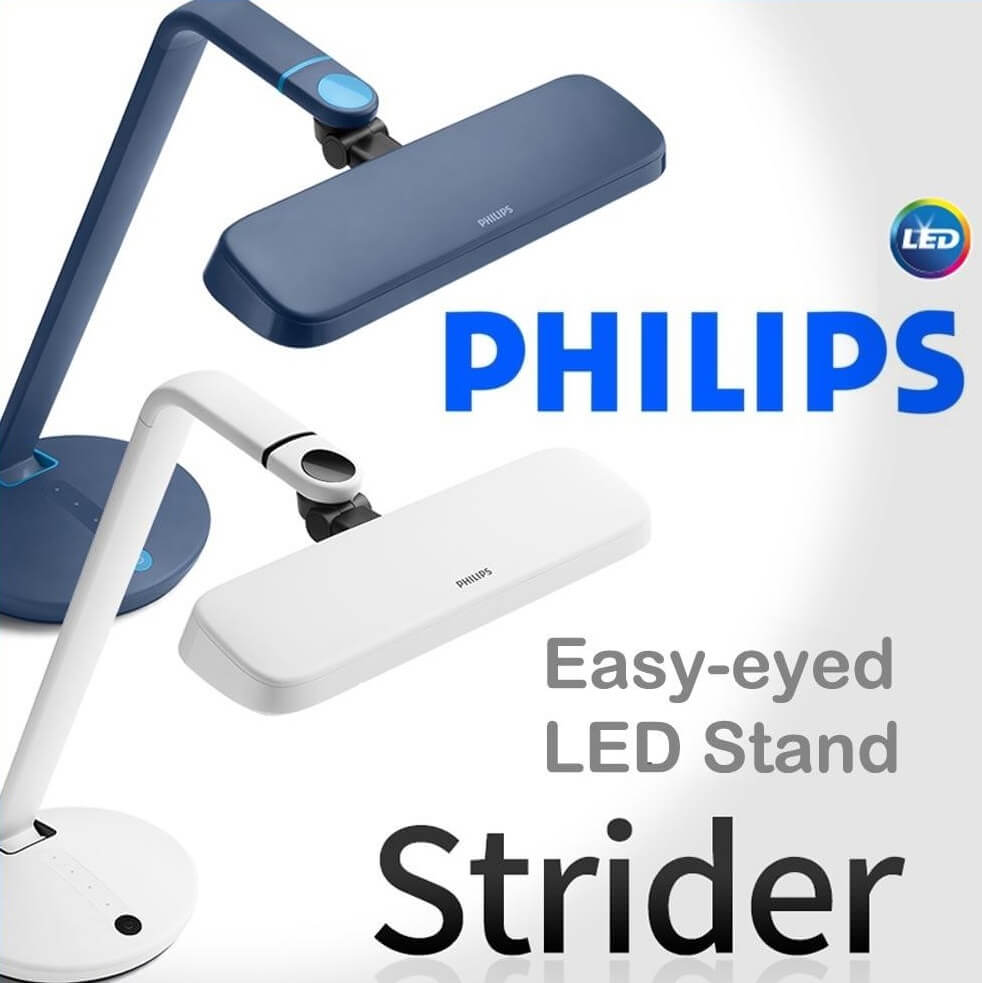 Đèn học chống cận Philips LED EyeCare Strider 66111
