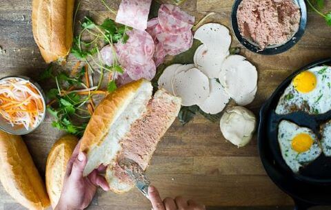 bánh mì là món ăn yêu thích