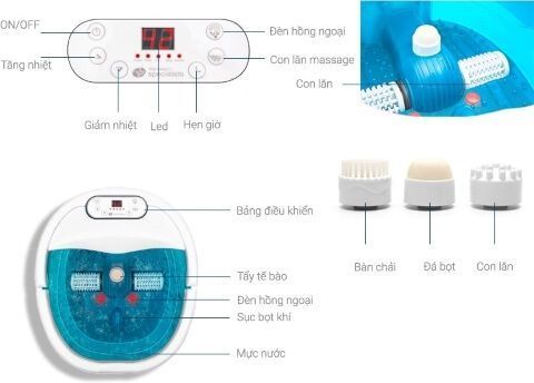 Bồn ngâm chân cao cấp Rio FTBH7