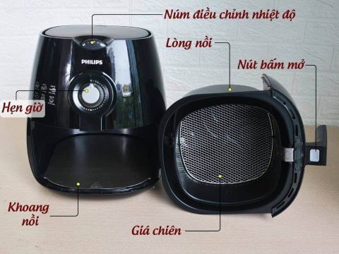 noi chien khong dau philips HD9220 gia re